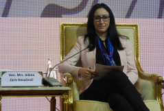 9 December 2019 National Assembly delegation member Jelena Zaric Kovacevic at the 7th Global Conference of Parliamentarians Against Corruption panel on integrity of institutions